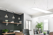 Dalle LED installée en suspension